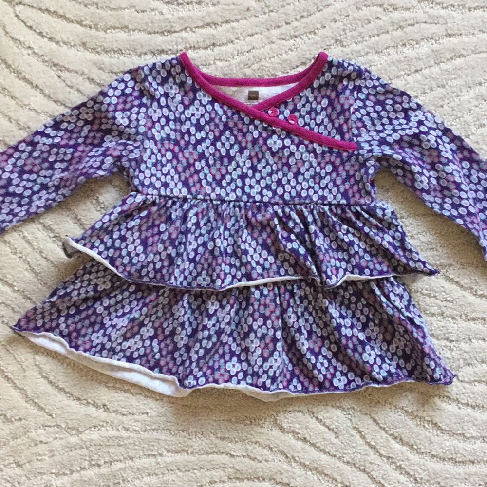 Tea Collection ruffle-layer long-sleeve tee!